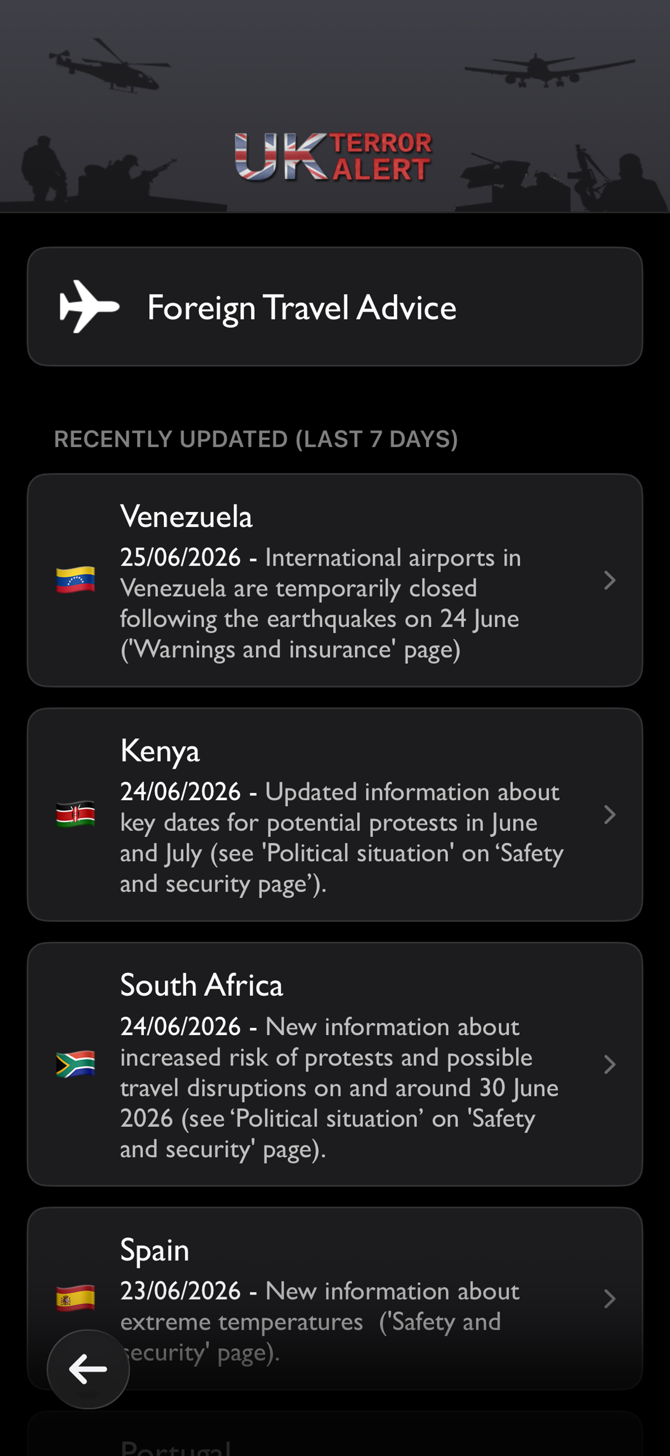 UK Terror Alert