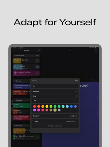 Counter - Progress Tracker iPad screenshot