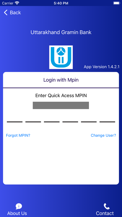 UTGB MOBILE BANKING Screenshot