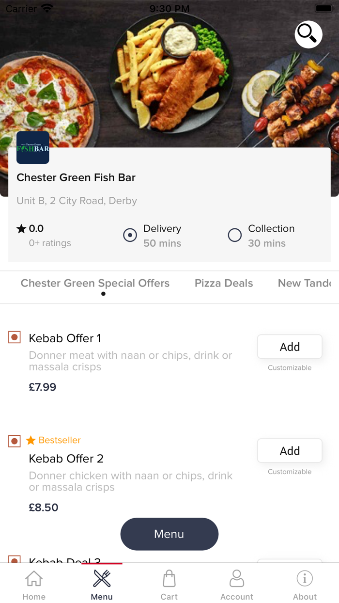 Chester Green Fish Bar Online