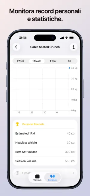 Ghisa: Scheda Palestra iPhone screenshot 3