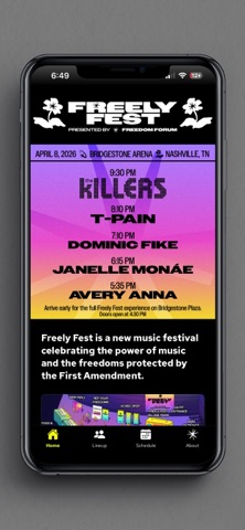 Freely Fest iPhone screenshot