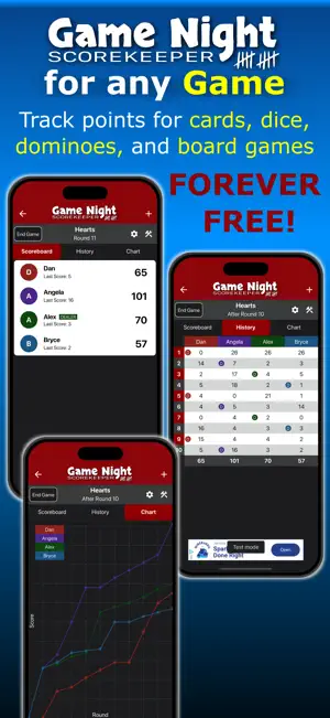 Game Night Scorekeeper screenshot 1