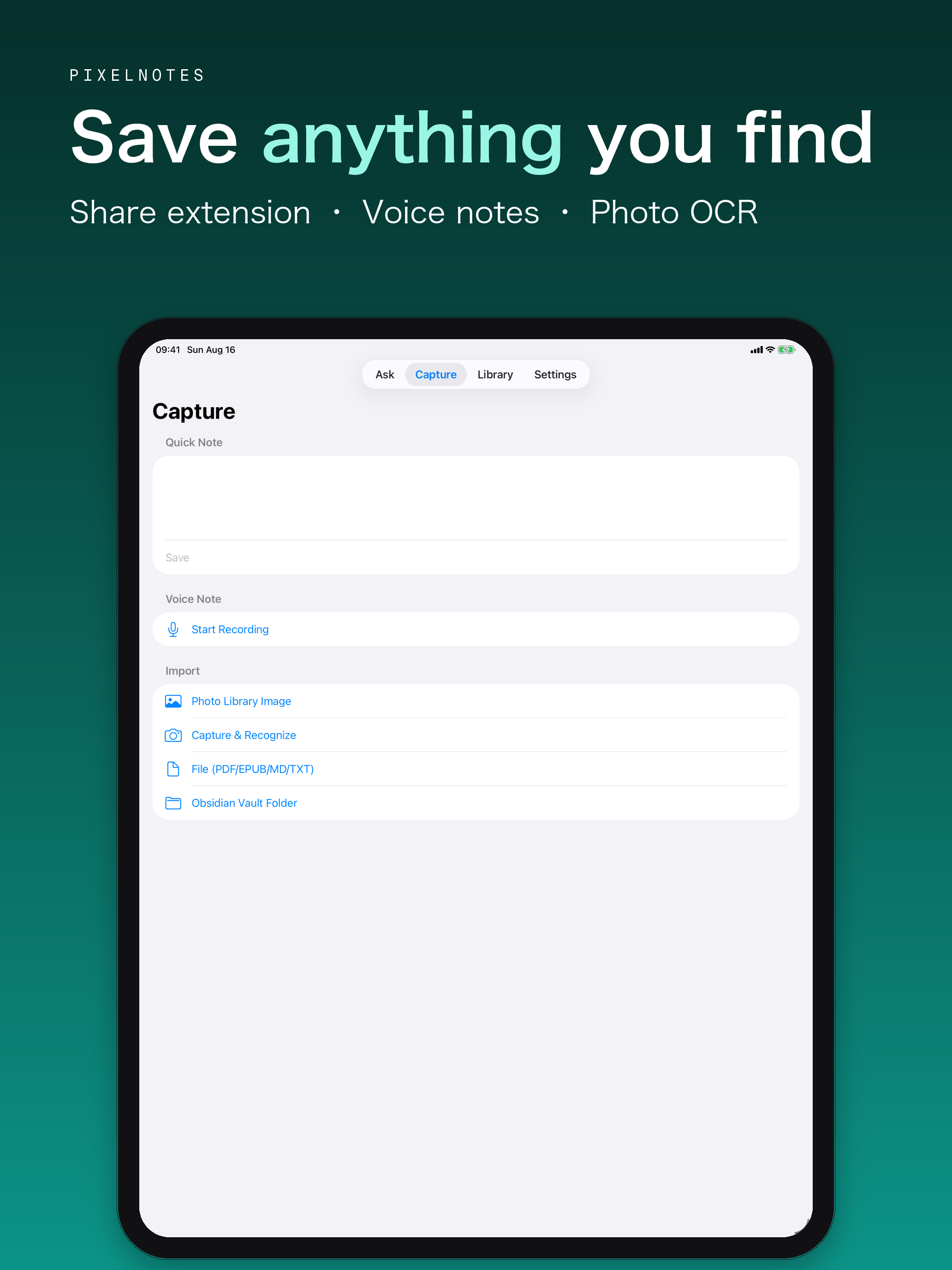 PixelNotes screenshot 10