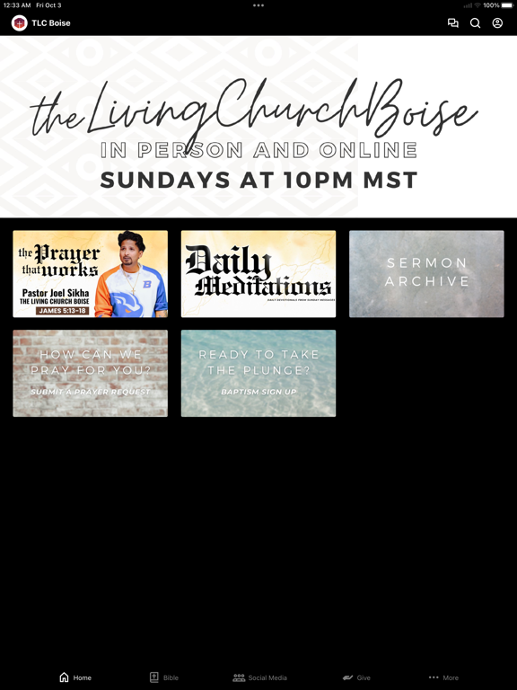 Living Church Boise iPad screenshot 1 - Education app