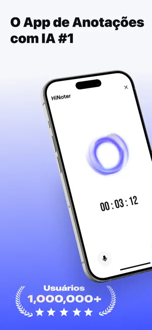 HiNoter - Anotações IA iPhone screenshot 1