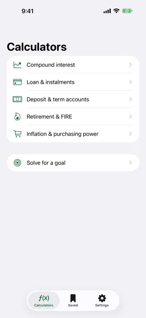Compound Interest, FIRE, Loan screenshot 3