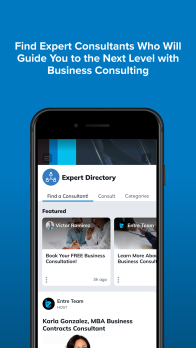 IE Entre Hub iPhone screenshot