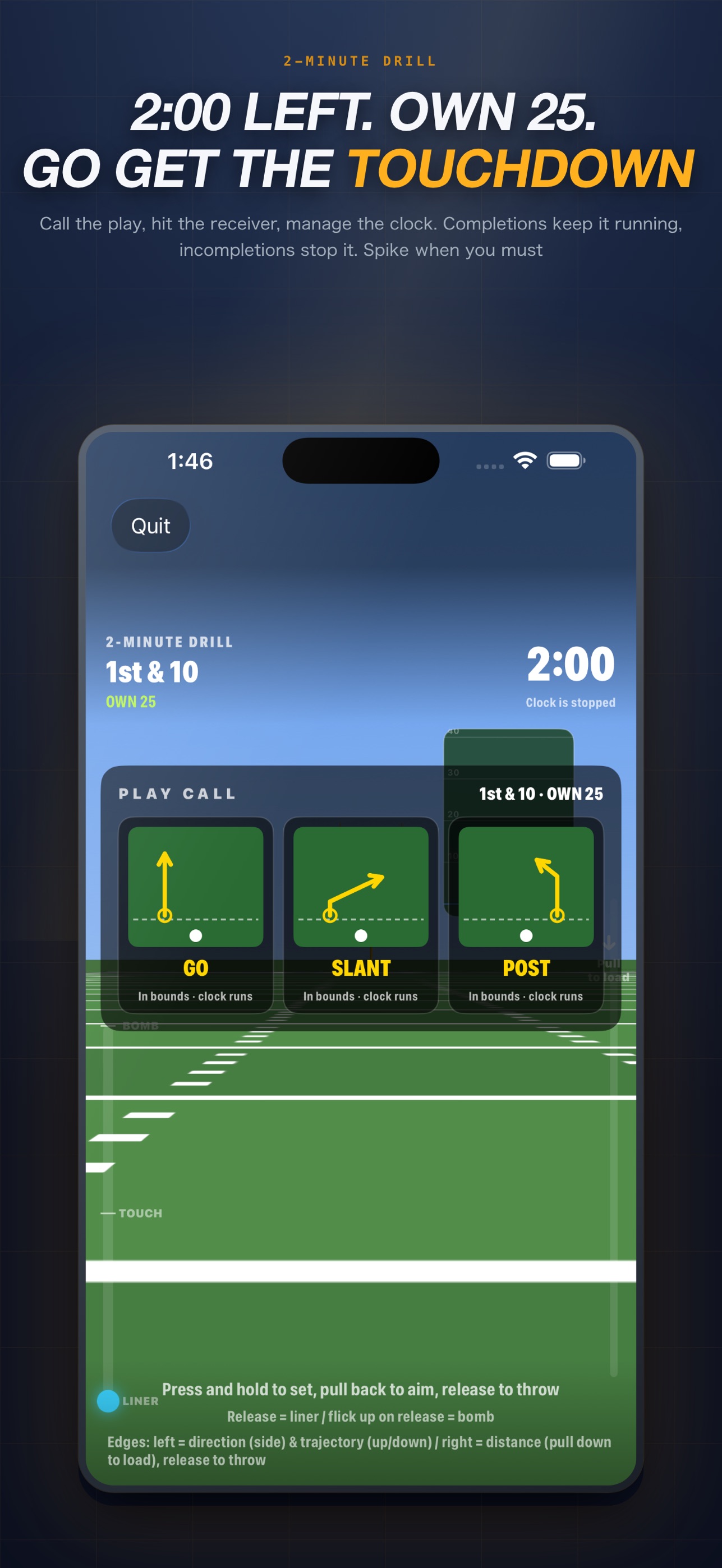 Screenshot 4 of FootballLab:QB Skills Showdown