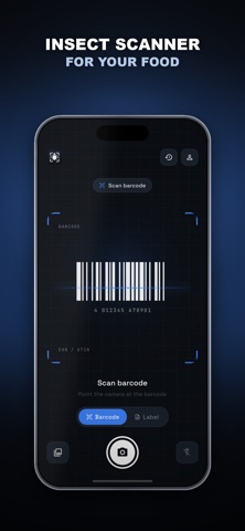 Insect Food Scanner iPhone screenshot