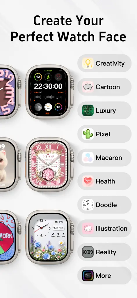 TopWatch - Watch Faces Gallery - Graphics & Design App | MWM
