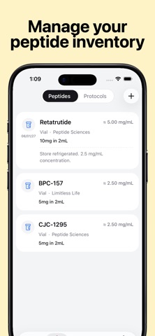 Peptide Tracker: PeptideBud Screenshot 6 of 8