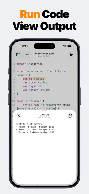 Swift Code Coding: SwiftMate iPhone screenshot 3