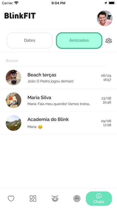 BlinkFIT: Relacionamento Fit Screenshot
