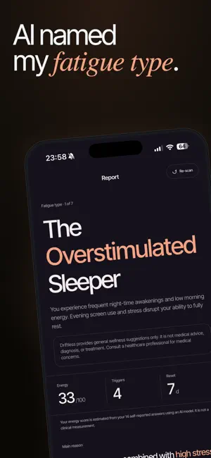 Driftless - AI Sleep & Energy screenshot 2