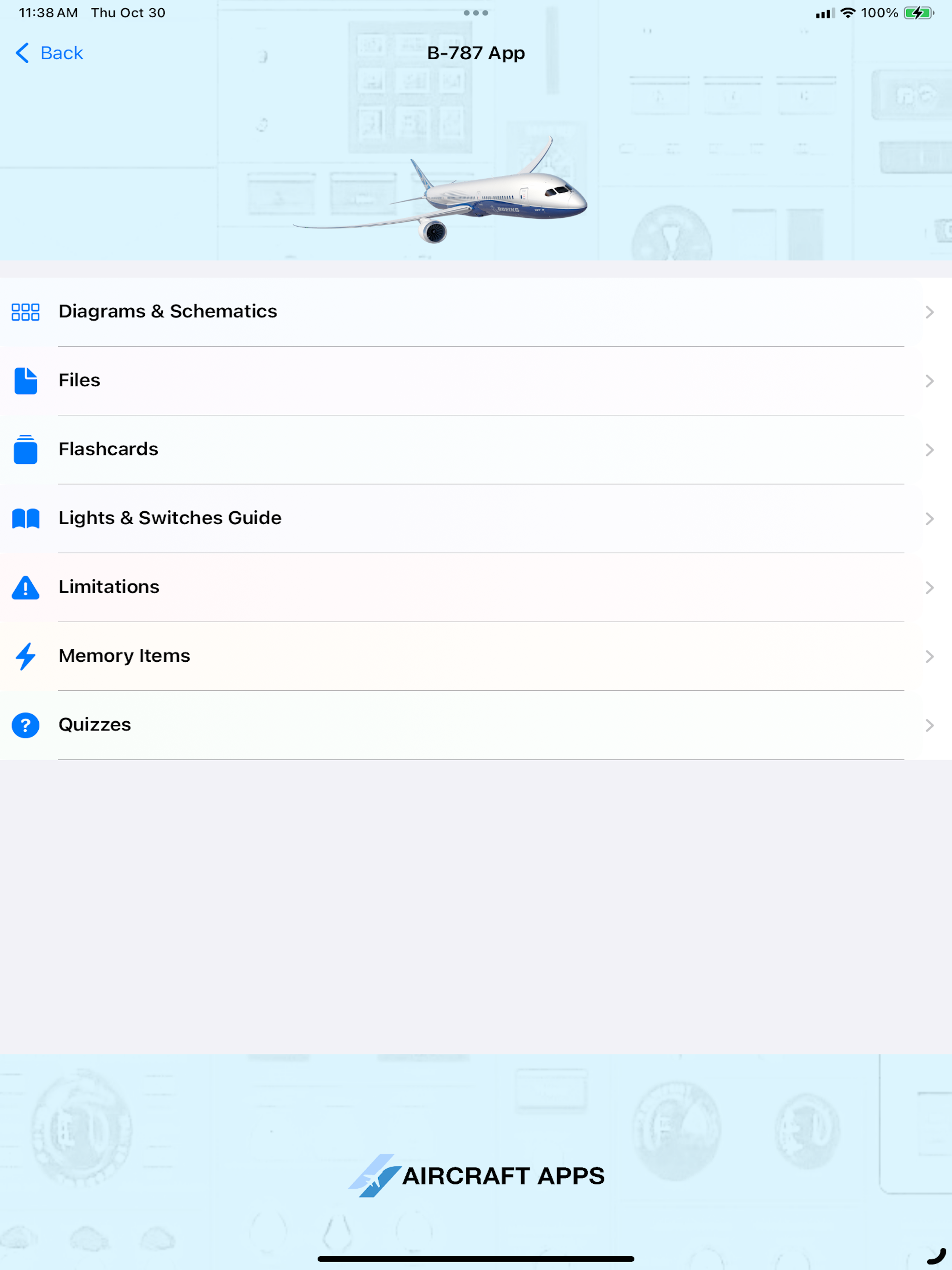 iBOEING B-787 Aircraft Apps