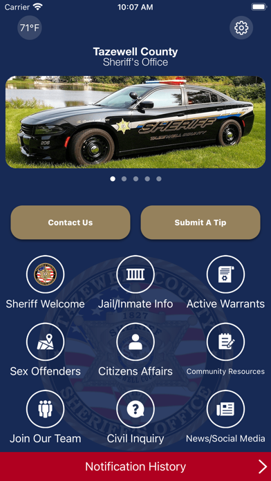 Tazewell County Sheriff IL Screenshot