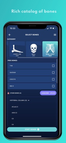 Skelviewer2 iPhone screenshot