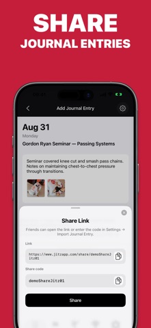 Jiu Jitsu Journal - Jitz Screenshot 7 of 10
