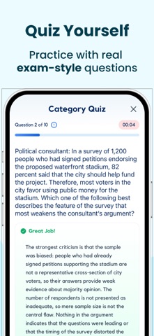 LSAT Exam Prep 2026 iPhone screenshot