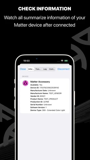 Capture d'écran de Matter Utilities sur iPhone 5