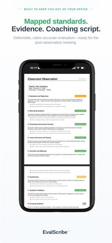 EvalScribe iPhone screenshot