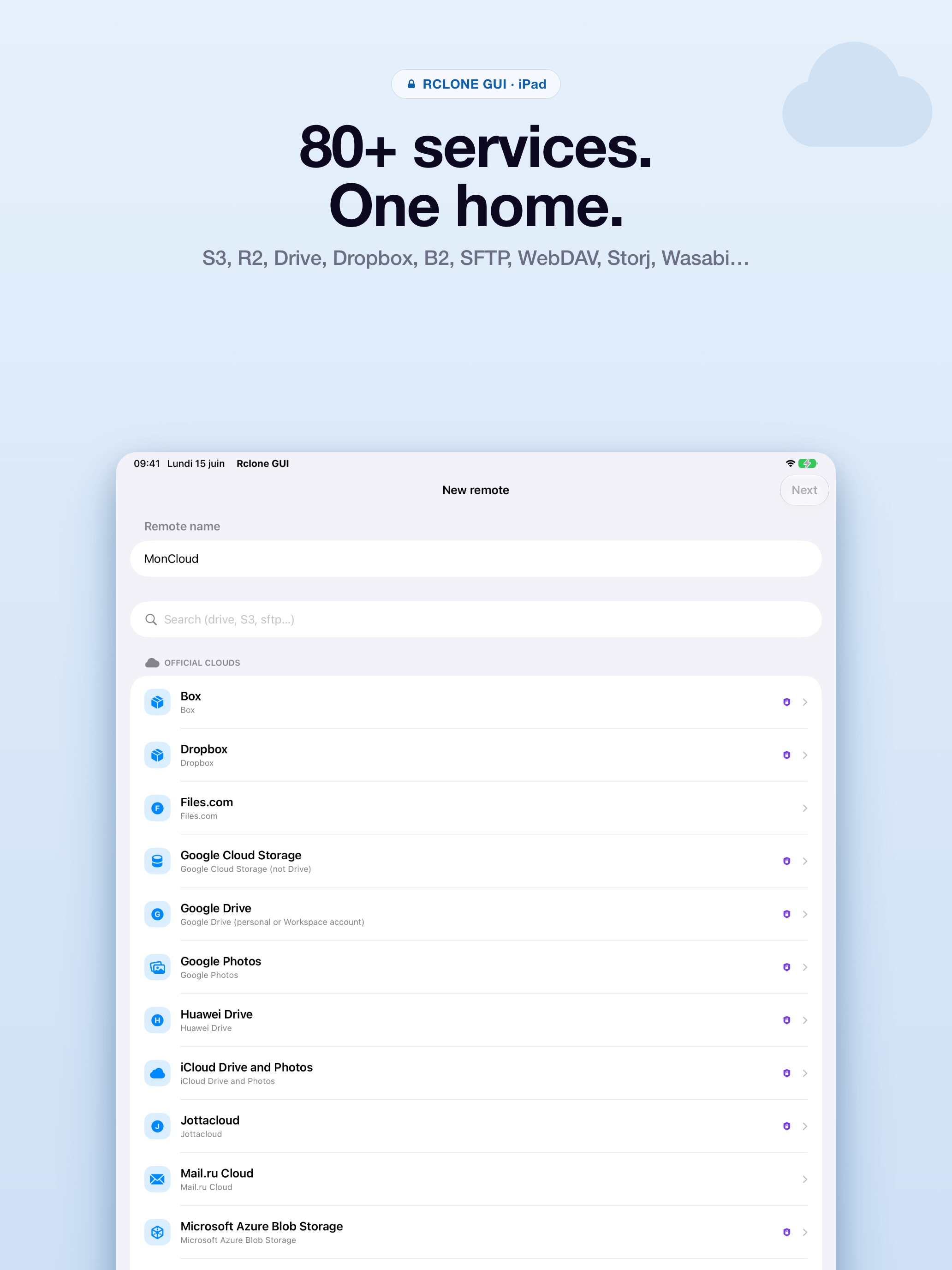 Rclone GUI screenshot 10