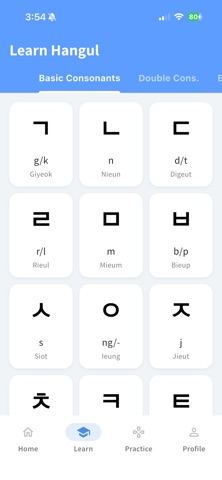 Learn Korean: Hangeul iPhone screenshot