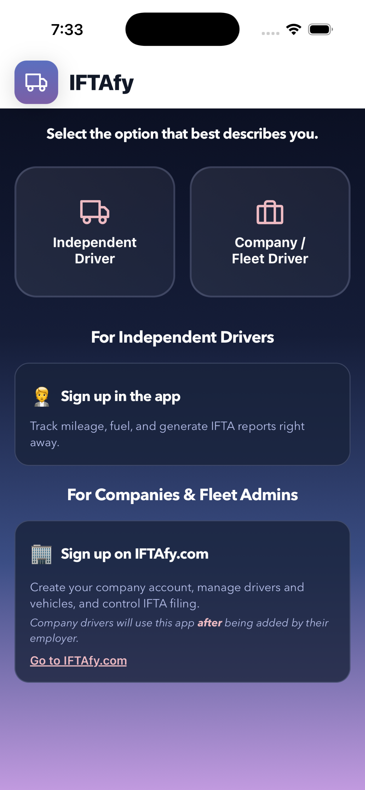 IFTAfy: IFTA Mileage Tracker screenshot 2