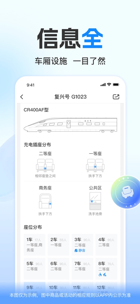 高铁管家-火车票高铁票抢票候补预订平台 - Detailed Train Amenities