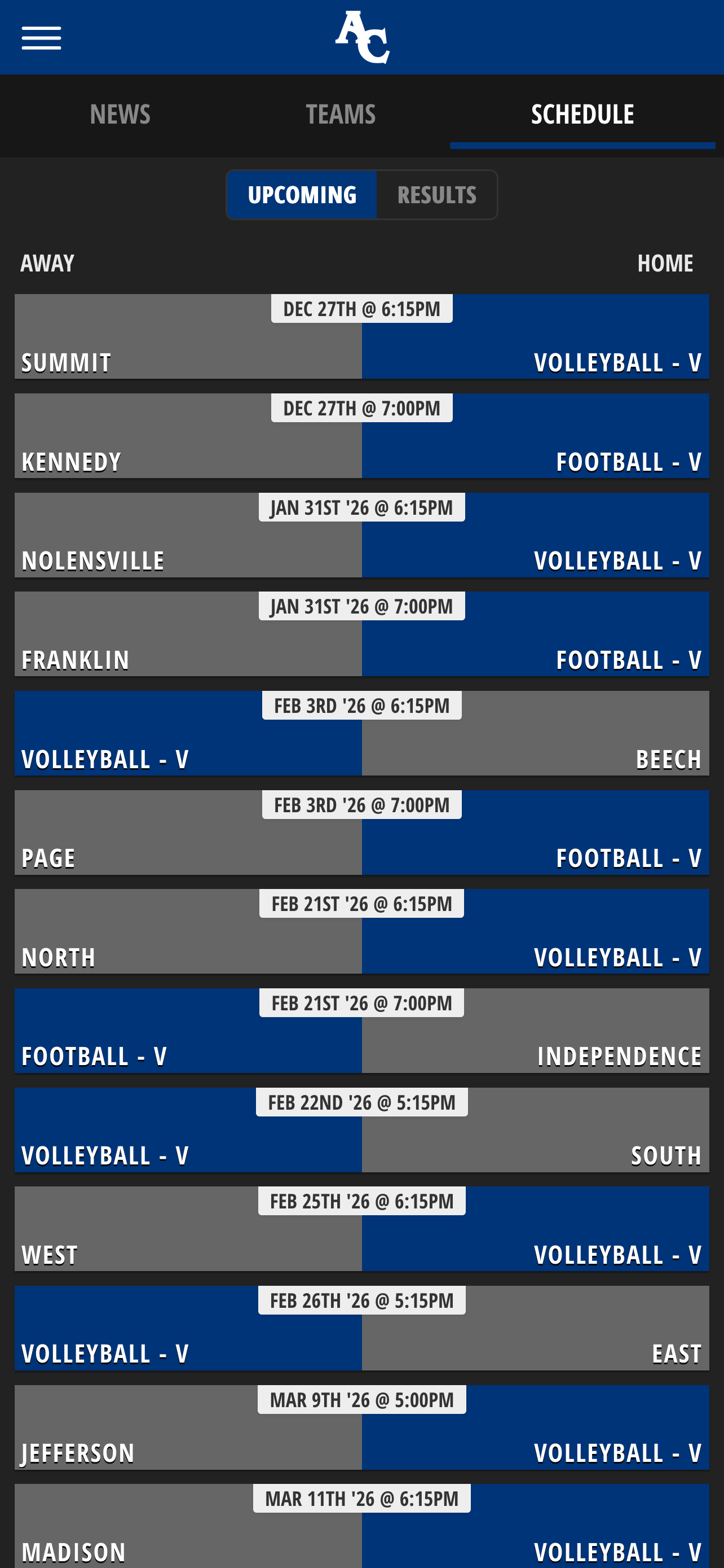 ACCS Athletics screenshot 3