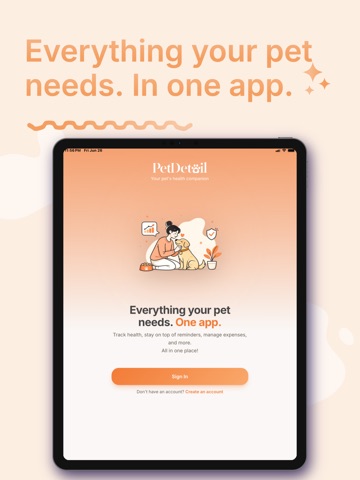 PetDetail iPad screenshot