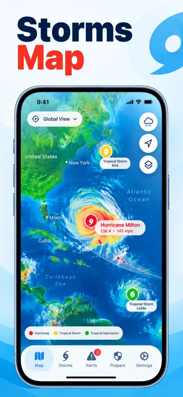 Hurricane Tracker & Storm Map screenshot 2 of 6