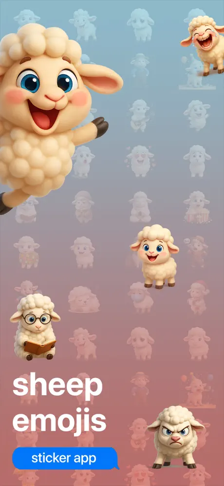 Sheep Emojis 绵羊表情贴纸应用截图