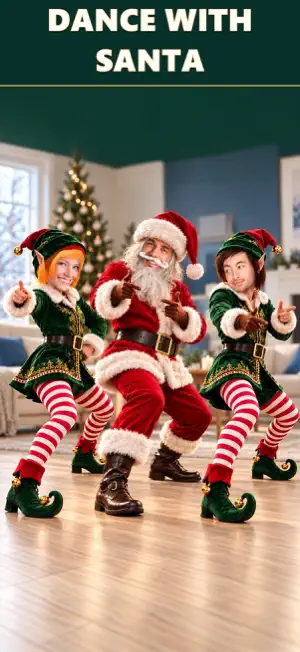 Funny Santa face video maker screenshot 1