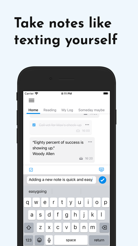 #1. Quick Capture & Notes - Qept (iOS) 由: Willem de Beijer