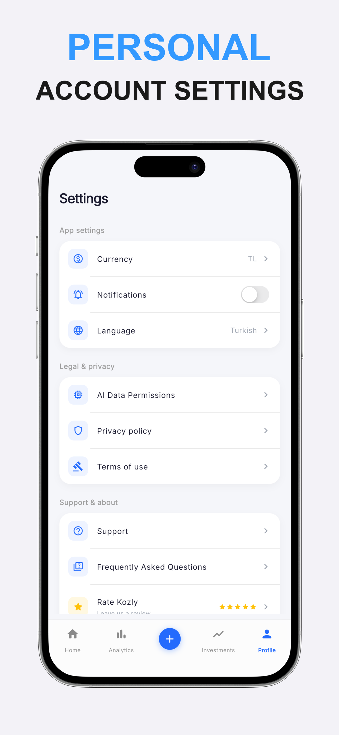 Kozly AI: Finance & Budget