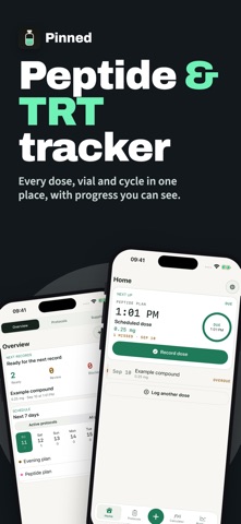Pinned: Peptide Tracker & TRT Screenshot 1 of 6