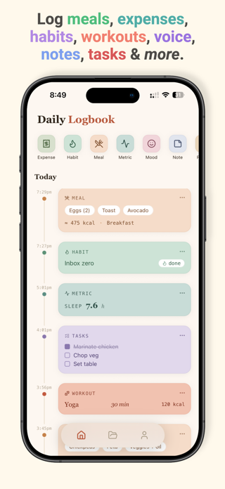 Log Anything: Life Tracker Screenshot 2 of 10
