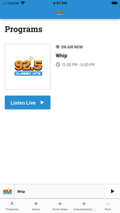 92.5 Classic Hits Screenshot