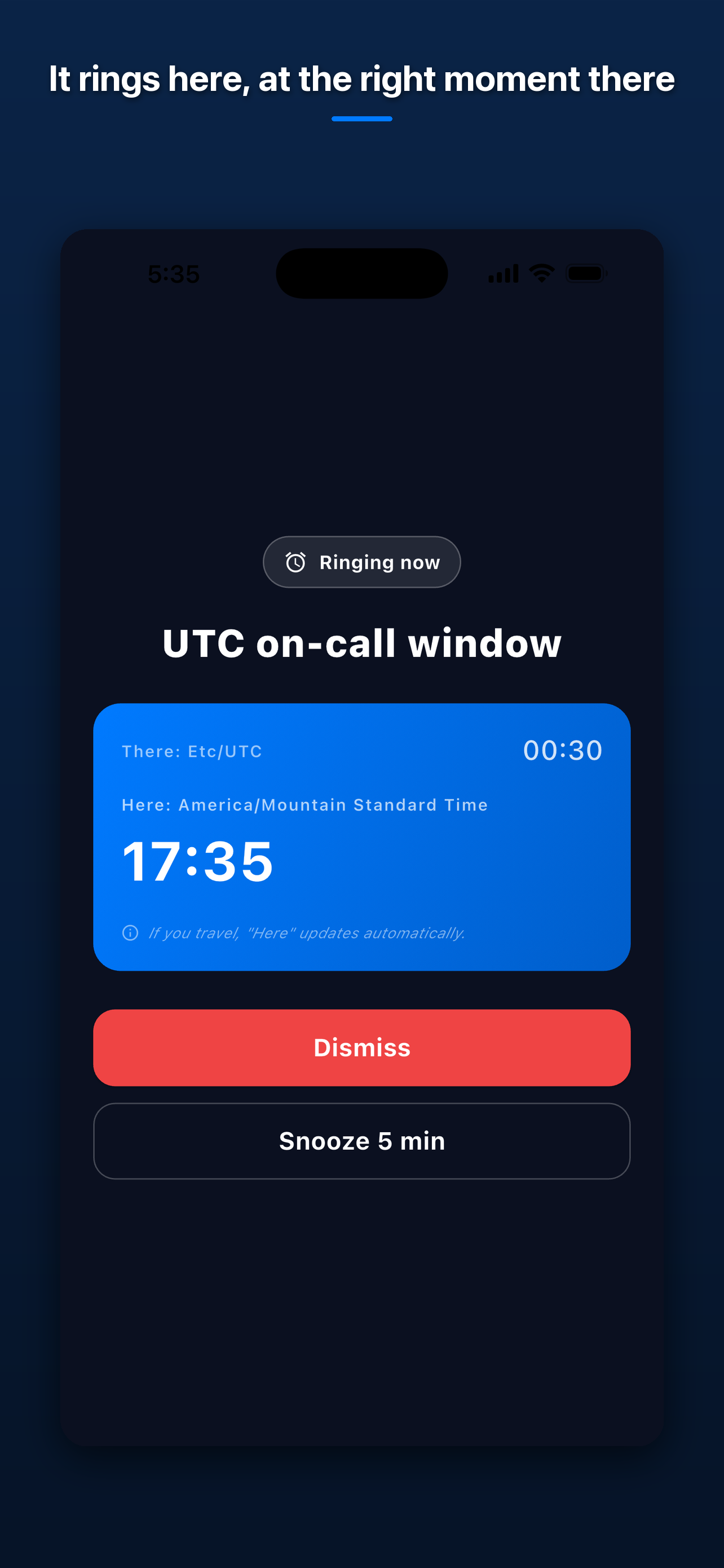 Time Zone Alarm: UTC & World screenshot 6