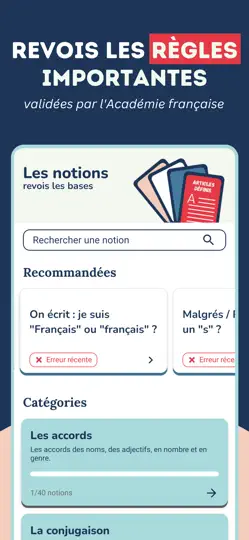 Capture d'écran de Français Sans Fautes sur iPhone 5