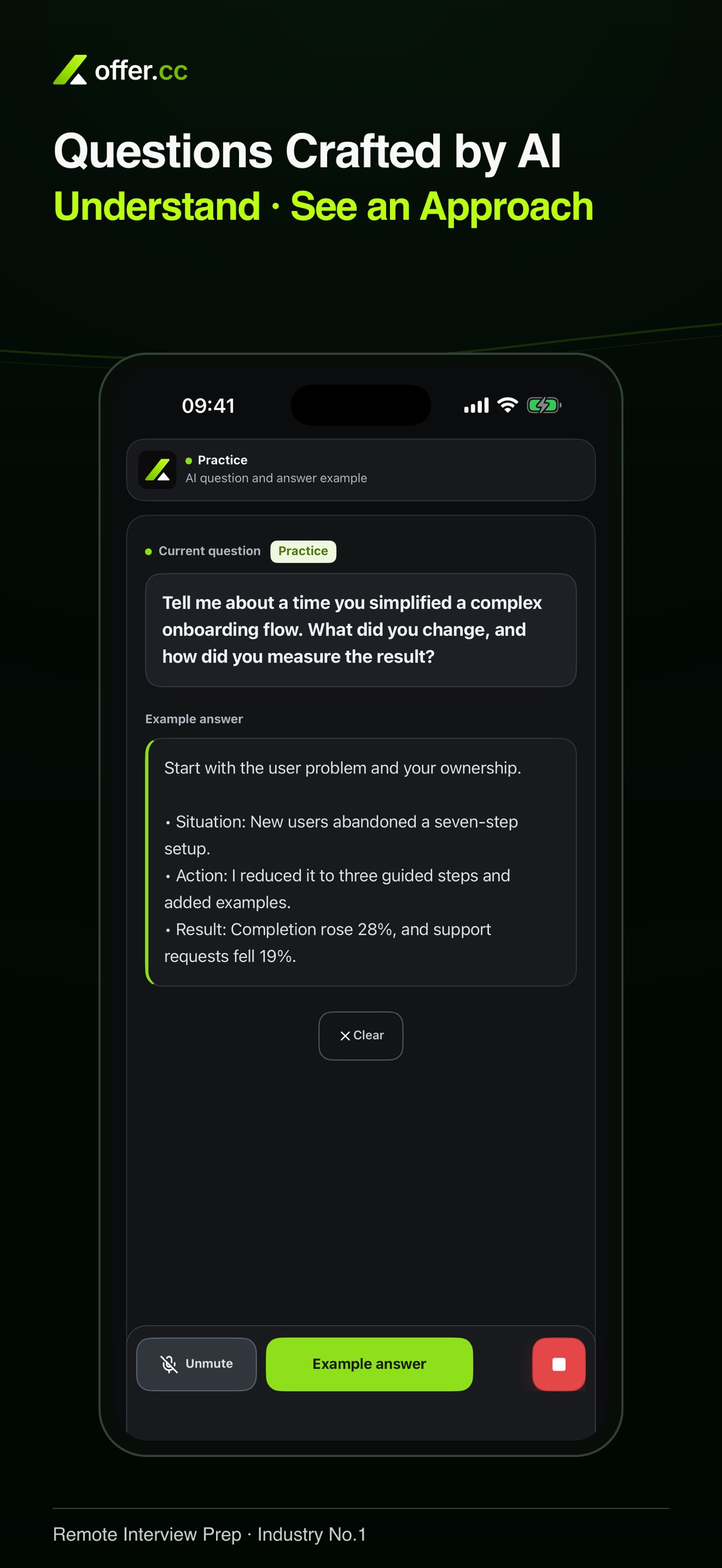 Screenshot 2 of OfferCC: AI Mock Interview