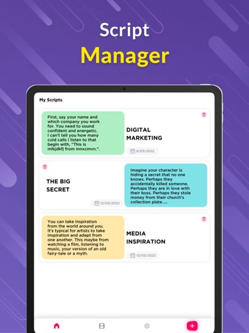 Teleprompter－Read script iPad screenshot