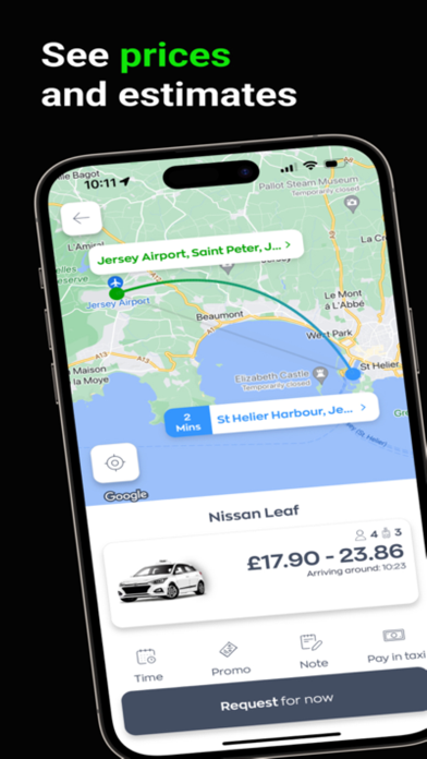 Ryde – Jersey Taxi Booking Screenshot