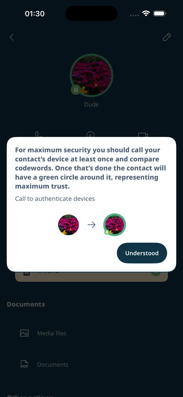 Screenshot #2 pour PRIVUS SecurLine Messenger