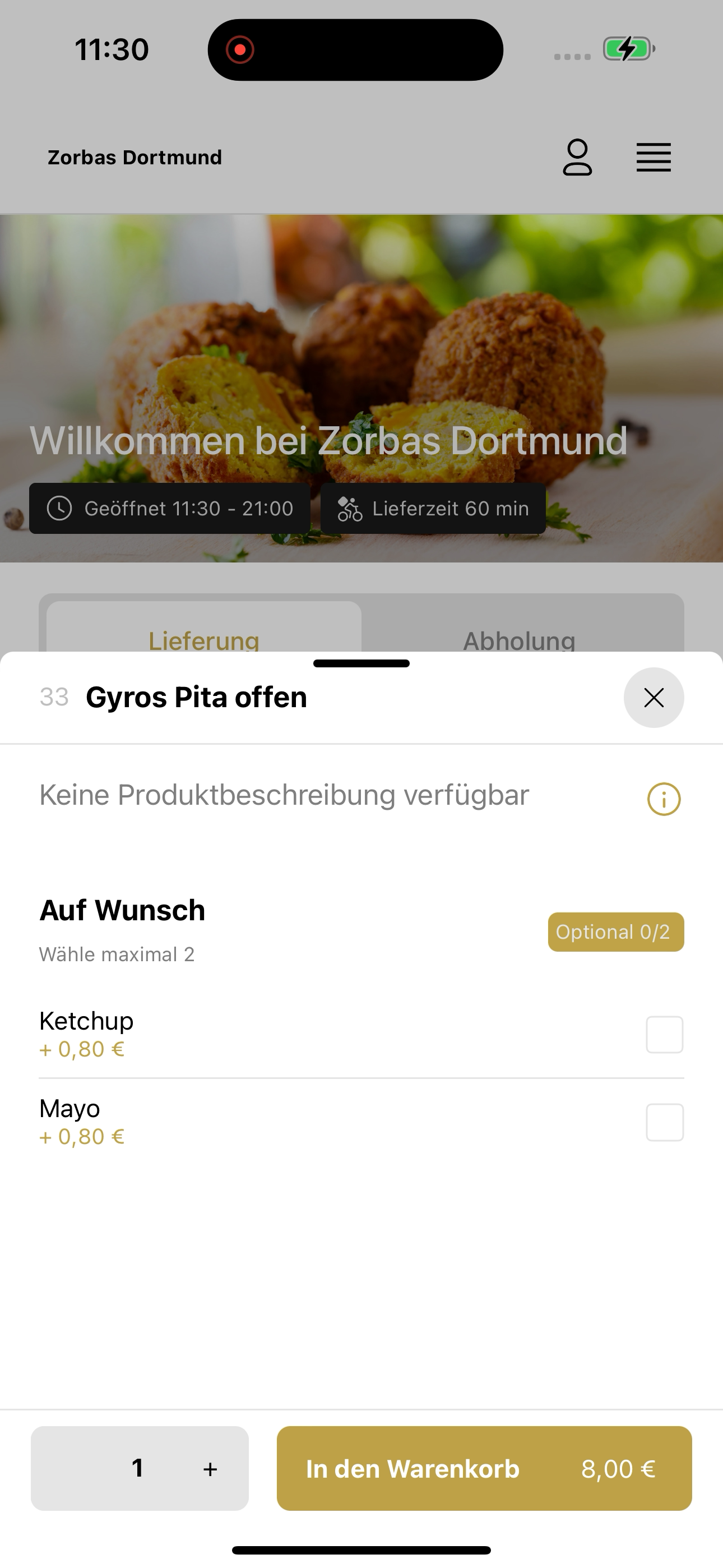 Zorbas Dortmund screenshot 5