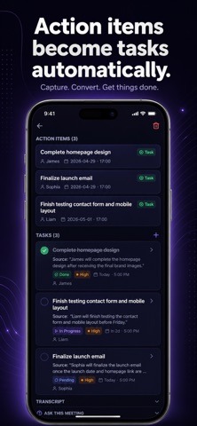NextNudge: AI Meeting Tasks Screenshot 4 of 10