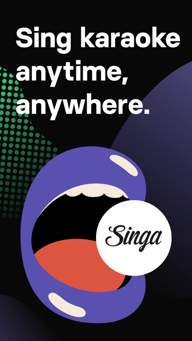 Screenshot #1 pour Singa: Sing Karaoke & Lyrics