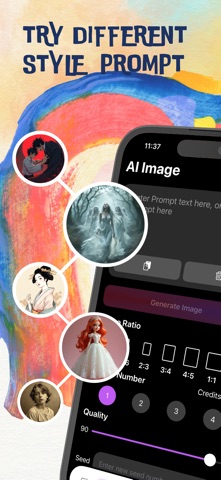 EZPrompt - AI Art Solution iPhone screenshot